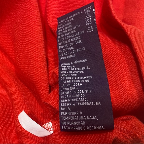 🎉2/$20 Nautica Mens Large Collared LongSleeve Zipper Polo Bright Red Golf Shirt - Picture 14 of 15